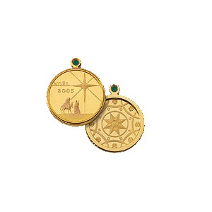 2005 Christmas Gold Plated Medallion