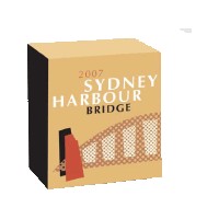 2007 $1 Sydney Harbour Bridge 75th Anniversary Coloured 1oz Silver Proof Coin