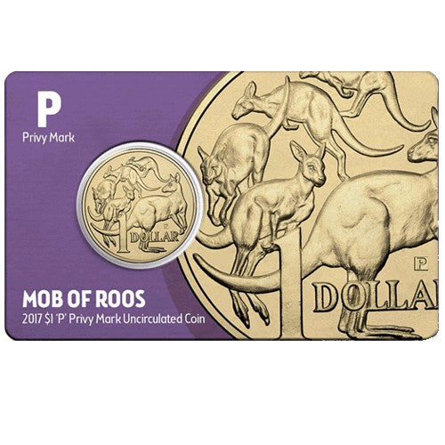 2017 $1 Perth ANDA Show Mob of Roos P Privy Mark Unc Coin in Card with Folder