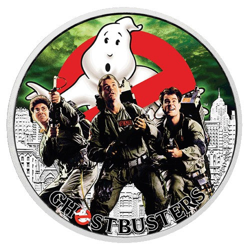 2017 $1 Ghostbusters - Crew 1oz Silver Coloured Coin