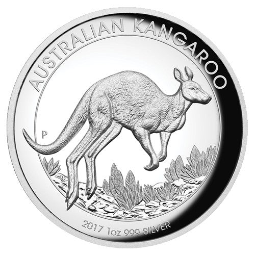 2017 $1 Australian Kangaroo 1oz Silver Proof High Relief Coin