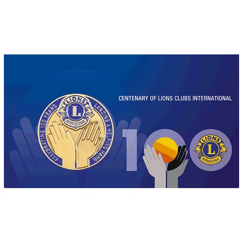 2017 Centenary of Lions Clubs International Medallion & Stamp Cover PNC