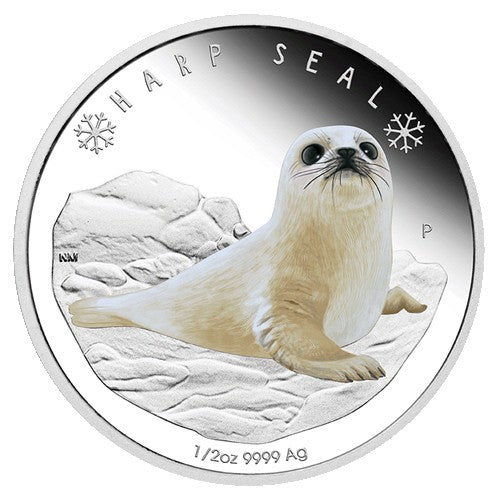 2017 50c Polar Babies Series - Harp Seal 1/2oz Silver Proof Coin