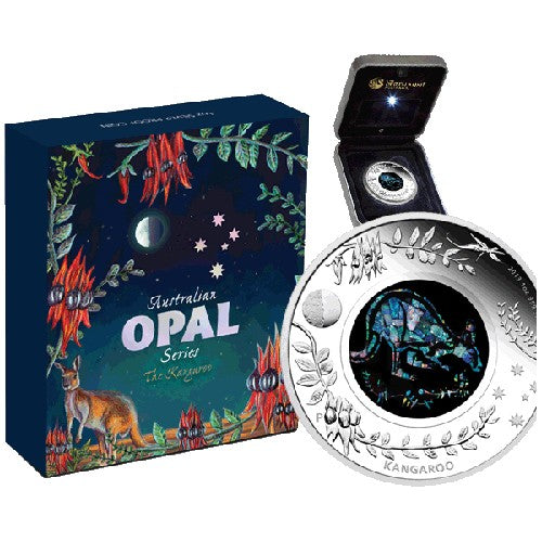 2013 $1 Australian Opal Series - The Kangaroo 1oz Silver Proof Coin