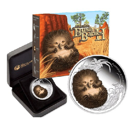 2013 50c Australian Bush Babies II Echidna 1/2oz Silver Proof Coin