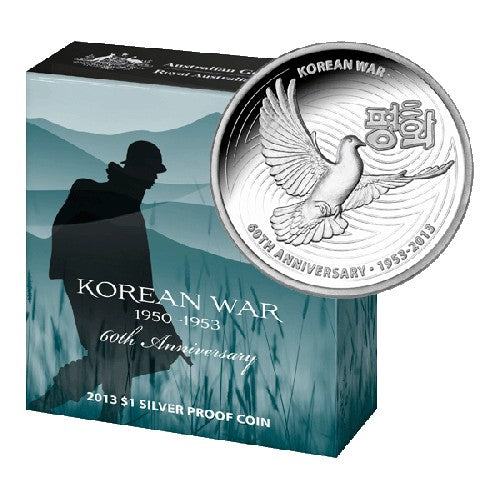 2013 $1 Korean War 60th Anniversary 1950-1953 Fine Silver Proof Coin