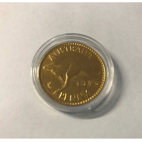 1943 Gold Plated Australian Penny Each