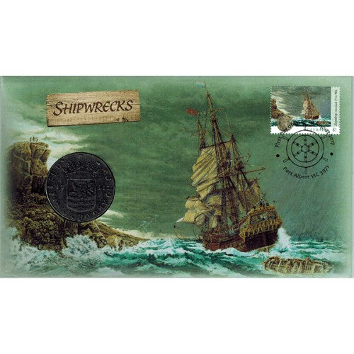 2017 Shipwrecks Medallion & Stamp Cover PNC