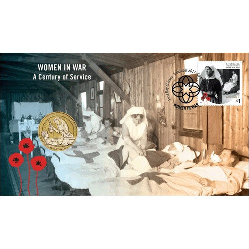 2017 $1 Women in War - A Century of Service Coin & Stamp Cover PNC
