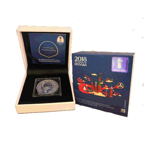 2018 $1 FIFA World Cup 1oz Silver Proof Coin