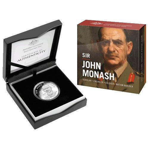 2018 $5 Sir John Monash 1oz Fine Silver Proof Coin