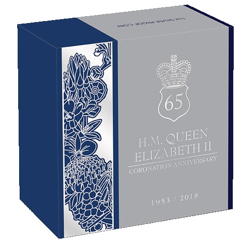 2018 $1 65th Anniversary of the Coronation of Her Majesty Queen Elizabeth II Silver Proof Coin