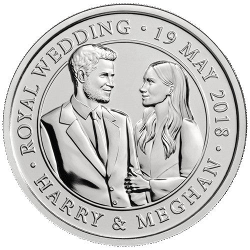 2018 GB £5 Prince Harry & Meghan Markle Royal Wedding BU Coin