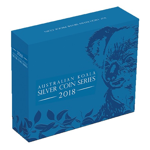 2018 $1 Australian Koala High Relief 1oz Silver Proof Coin