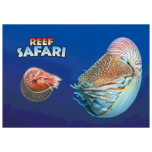 2018 Reef Safari Nautilus Limited Edition Medallion & Stamp Cover PNC