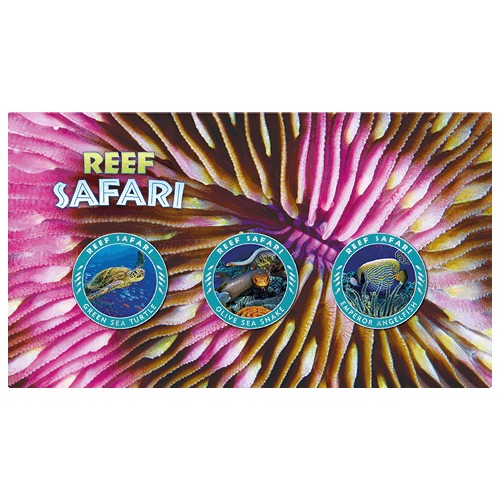 2018 Reef Safari Limited Edition 3 Medallion & Stamp Cover PNC