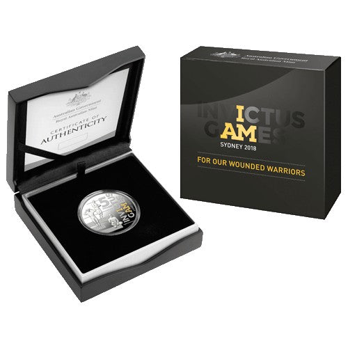 2018 $5 Invictus Games Selectively Gold Plated Silver Proof Coin