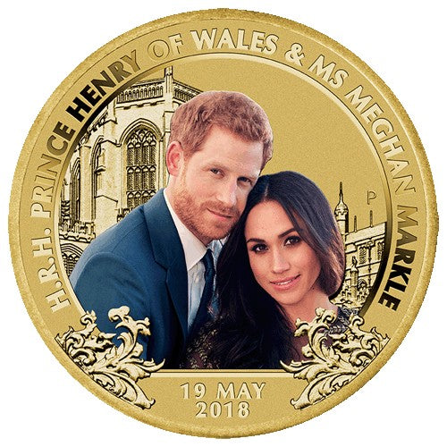 2018 $1 Royal Wedding Coin & Stamp Cover PNC - HRH Prince Henry of Wales & Ms Meghan Markle