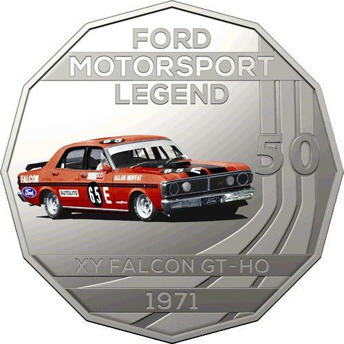 2018 50c Ford 1971 XY Falcon GTHO Phase III Coin & Stamp Cover PNC