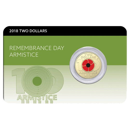 2018 $2 Remembrance Day Armistice Centenary Al/Br  Coin Pack