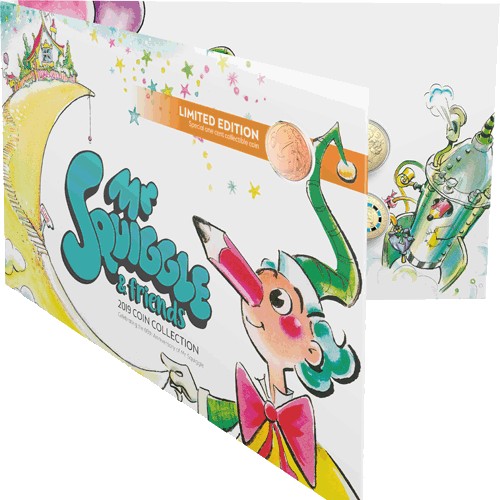 2019 60th Anniversary of Mr Squiggle & Friends 7 Coin Collection