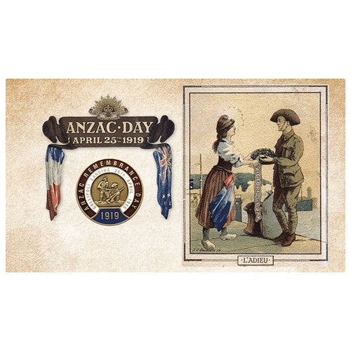 2019 ANZAC Day Limited Edition Medallion & Stamp Cover PNC