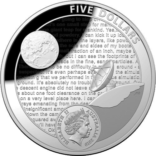2019 Apollo 11 Moon Landing Two Coin Proof Set - USA & Australia