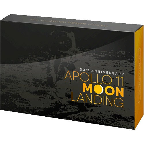 2019 Apollo 11 Moon Landing Two Coin Proof Set - USA & Australia