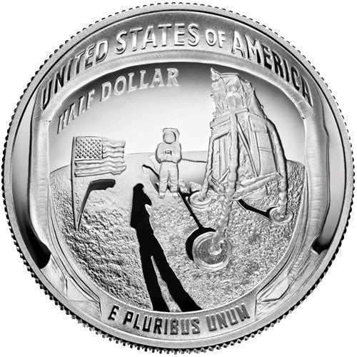 2019 Apollo 11 Moon Landing Two Coin Proof Set - USA & Australia