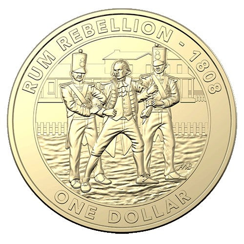 2019 $1 The Rum Rebellion Coin & Stamp Cover PNC