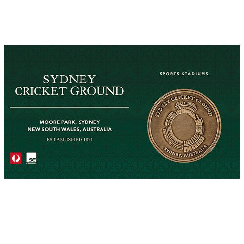 2019 Sports Stadiums Sydney Cricket Ground Medallion & Stamp Cover PNC