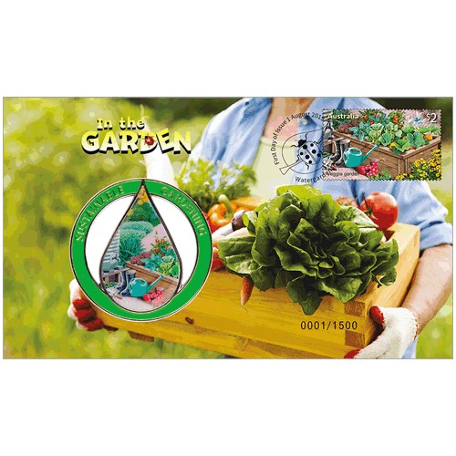 2019 In The Garden Medallion & Stamp Cover PNC