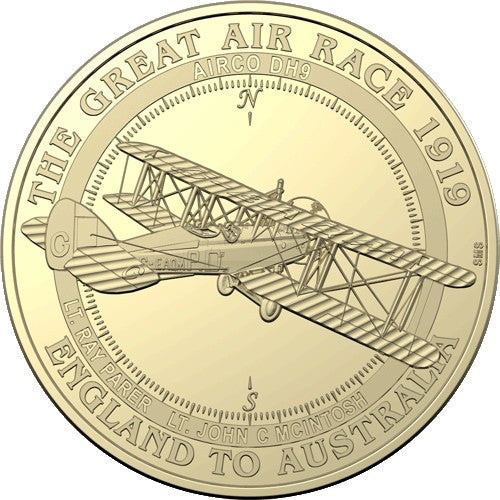 2019 $1 Centenary of the Great Air Race - England to Australia 1919 8 Coin Collection