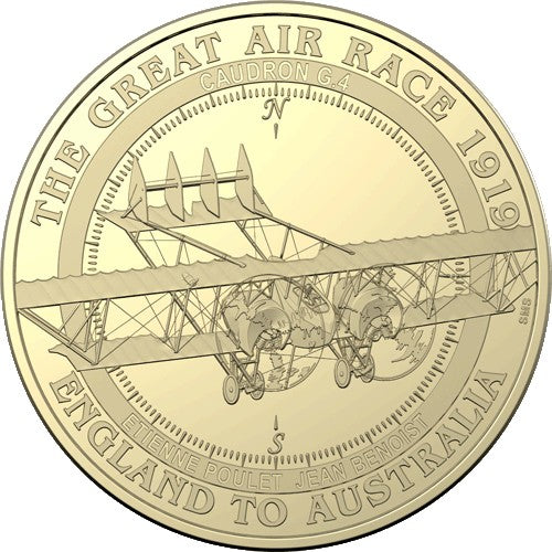 2019 $1 Centenary of the Great Air Race - England to Australia 1919 8 Coin Collection