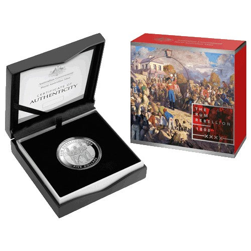 2019 $5 Mutiny and the Rebellion - The Rum Rebellion Silver Proof Coin