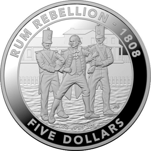 2019 $5 Mutiny and the Rebellion - The Rum Rebellion Silver Proof Coin