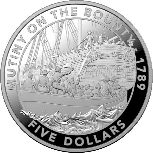 2019 $5 Mutiny and the Rebellion - The Rum Rebellion Silver Proof Coin