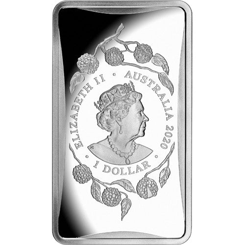 2020 $1 Lunar Year of the Rat 1/2oz Silver Frosted Ingot