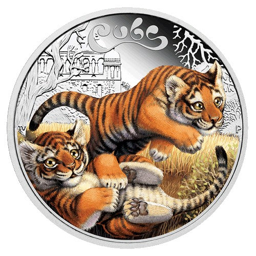 2016 50c The Cubs - Tiger Cub 1/2oz Silver Proof Coin