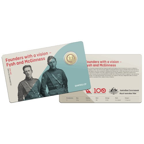 2020 $1 Qantas Centenary 11 Coin Al/Br Proof Set in Collectors Case