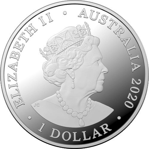 2020 $1 Eureka! Australia's Gold Rush Siler Proof Selectively Gold Plated 'C' Mintmark Coin