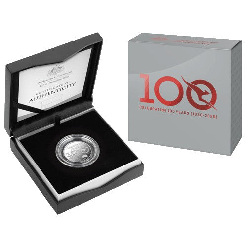 2020 $1 Qantas Centenary 1/2oz Silver Proof Coin