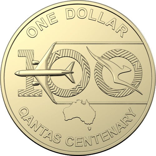 2020 $1 Qantas Centenary Albr Mint Roll