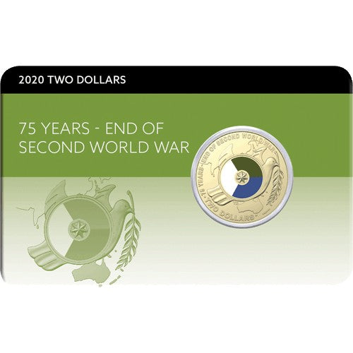 2020 $2 75th Anniversary of the End of World War II Al/Br Uncirculated Coin Pack