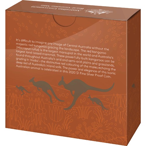 2020 $1 Kangaroo Series - Red Kangaroo 1oz Fine Silver Proof Coin