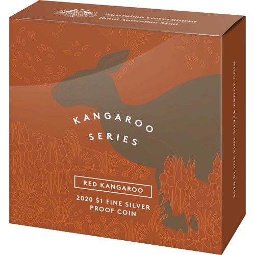 2020 $1 Kangaroo Series - Red Kangaroo 1oz Fine Silver Proof Coin