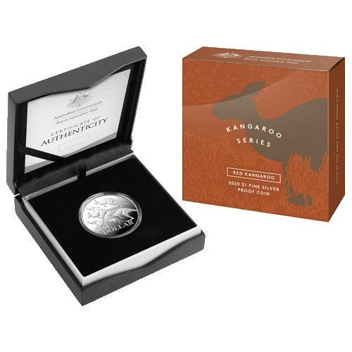 2020 $1 Kangaroo Series - Red Kangaroo 1oz Fine Silver Proof Coin