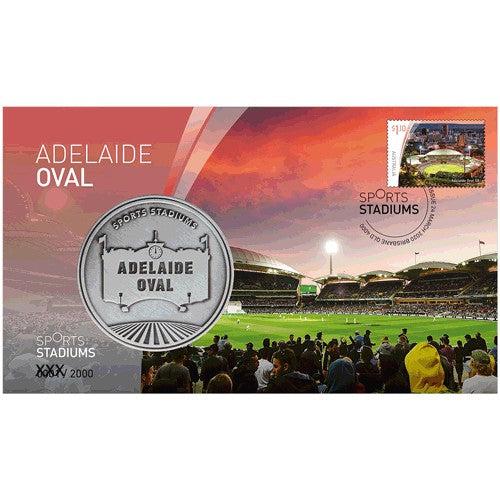 2020 Sports Stadiums Adelaide Oval Medallion & Stamp Cover PNC