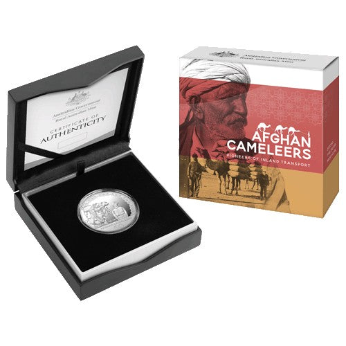 2020 50c Afghan Cameleers - Pioneers of Inland Transport Silver Proof Coin