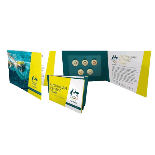 2016 $2 Australian Olympic Team Program Coloured Coin Collection